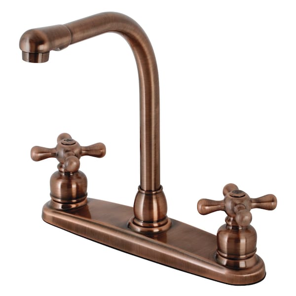 KB716AXLS Victorian Centerset Kitchen Faucet, Antique Copper